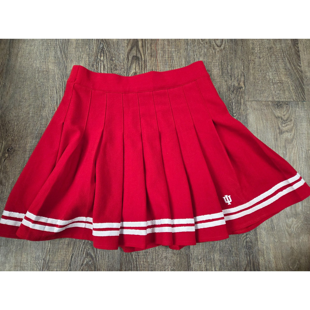 Indiana University Hoosiers Pleated Cheerleader Vintage-Look Skirt Medium